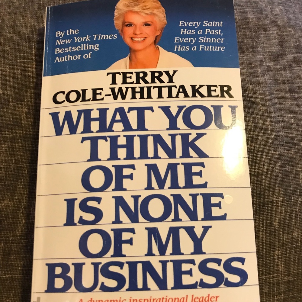 What you think of me is none of my business book